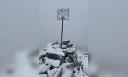 Ankara'da mevsimin ilk karı Işık Dağı'na yağdı
