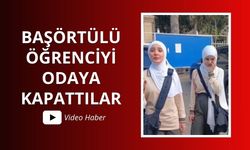 Azerbaycan'da başörtülü öğrenciyi odaya kapattılar