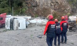 Artvin'de tır parkındaki heyelanda 1 kişi öldü