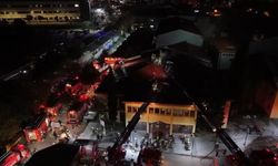 İstanbul'da hastane çatısında yangın
