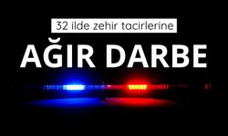 32 ilde zehir tacirlerine operasyon: 298 tutuklama