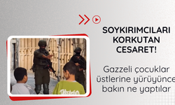 Gazzeli çocuklar soykırımcılara geri adım attırdı
