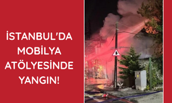 İstanbul'da mobilya atölyesinde yangın!