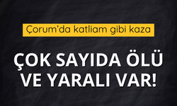 Çorum'da feci kaza!