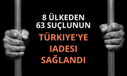 8 ülkeden 63 suçlunun Türkiye'ye iadesi sağlandı