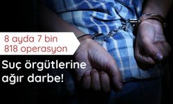 Bakan Gürlek: 8 ayda 7 bin 818 operasyon yapıldı