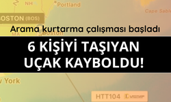 6 kişiyi taşıyan uçak kayboldu