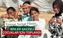 Türkiye, Suriye, Filistin! Binler Gazzeli çocuklar için toplandı