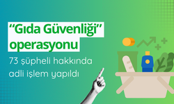 “Gıda Güvenliği” operasyonu: 73 şüpheli hakkında adli işlem yapıldı