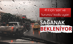 41 il için 'sarı' ve 'turuncu' kodlu uyarı: Sağanak bekleniyor