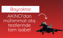 Bayraktar AKINCI'dan mühimmat atış testlerinde tam isabet