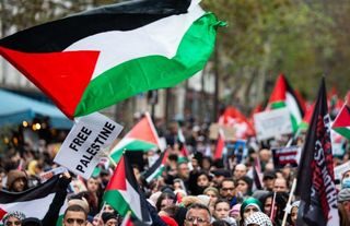 İtalya'da Filistin'e destek yürüyüşü