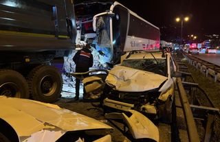 Anadolu Otoyolu'nda zincirleme kaza