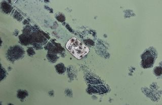 Kuruyan Avlan Gölü yağışların ardından yeniden su tuttu