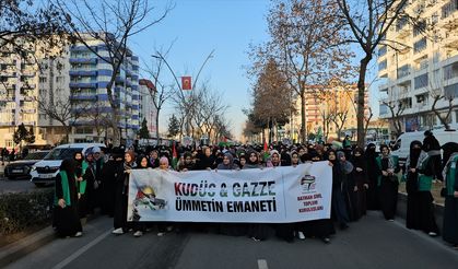 Batman’da “Dünya Kudüs Haftası” dolayısıyla yürüyüş düzenlendi