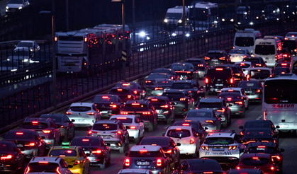 İstanbul'da trafik yoğunluğu!