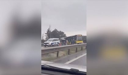 İETT otobüsü yoldan çıktı