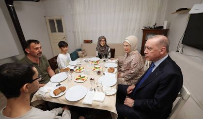 Başkan Erdoğan Kayacık ailesinin iftar sofrasına konuk oldu