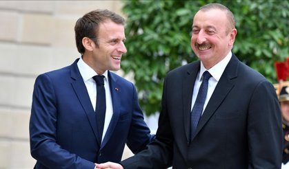 Aliyev ve Macron İran'ın saldırısını görüştü