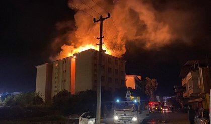 Aydın'da öğrenci yurdunda yangın!