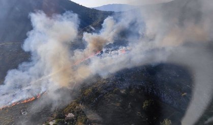 Marmaris'te makilik alanda yangın