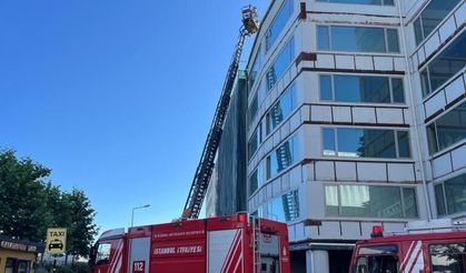 İstanbul'da 6 katlı binada yangın