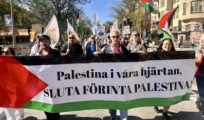İsveç'te İsrail protesto edildi