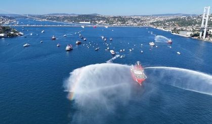 Boğaz'da 253 gemilik deniz korteji