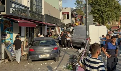 Beykoz'da otomobil kaldırıma çıktı! 6 yaralı