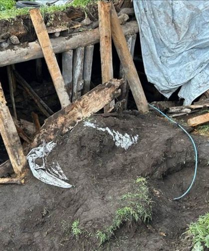 Ardahan'da sağanak nedeniyle çatı çöktü