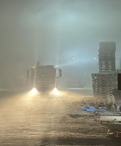 Edirne'de palet fabrikasında yangın