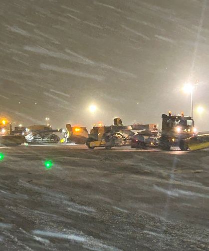 Sabiha Gökçen Havalimanı'nda karla mücadele