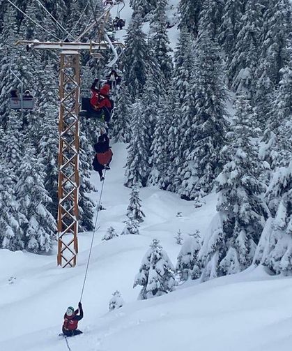 Uludağ'da telesiyej arızalandı