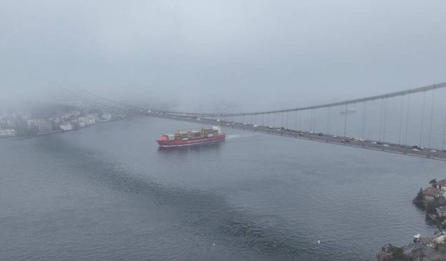 Boğazda gemi trafiği açıldı