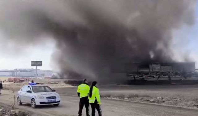 Ankara'da fabrika yangını