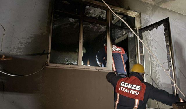 Sinop'ta müstakil evde yangın