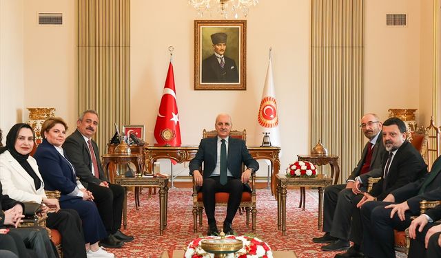 TBMM Başkanı Kurtulmuş, Türkiye Basın Federasyonu heyetini kabul etti