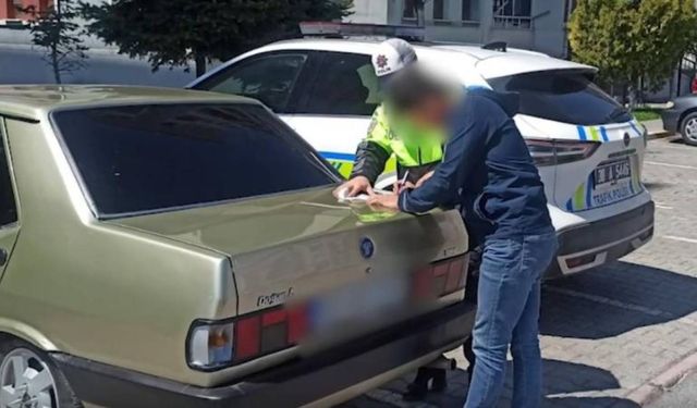 Kayseri'de drift atan sürücüye ceza