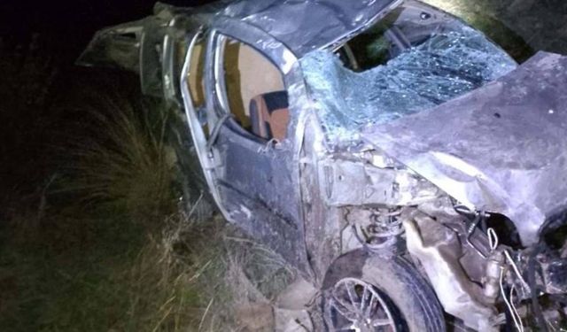 Kontrolden çıkan araç uçuruma yuvarlandı!