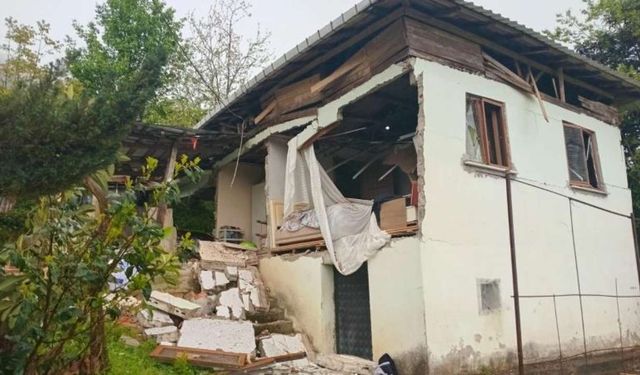 Trabzon'da mutfak tüpü patladı