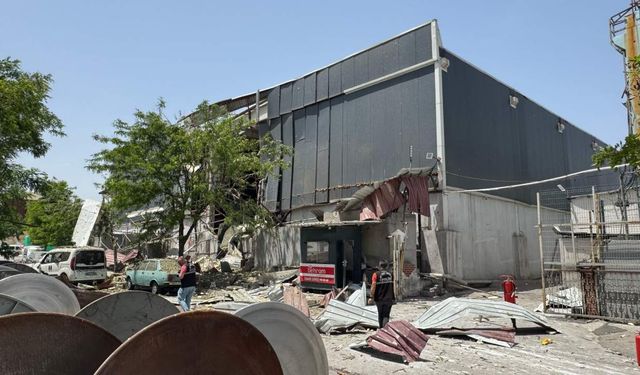 Gaziantep'te fabrikada patlama meydana geldi