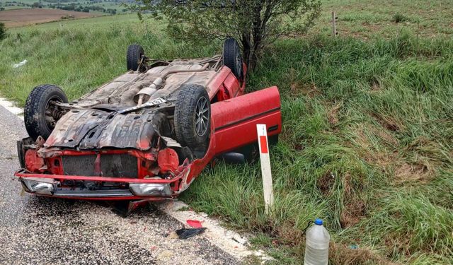 Çorum'da otomobil kazası! 4 yaralı