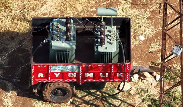 Şanlıurfa'da sulamada kullanılan 2 kaçak trafo yakalandı