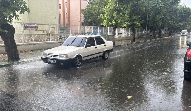 Kırklareli'nde sağanak yağış etkili oldu