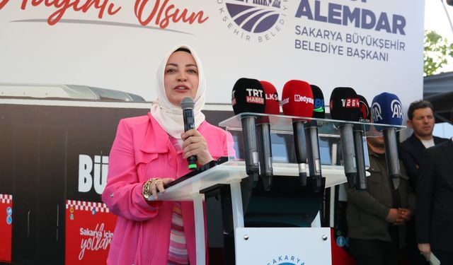 Sakarya'nın ilk metrobüs hattında deneme seferi yapıldı
