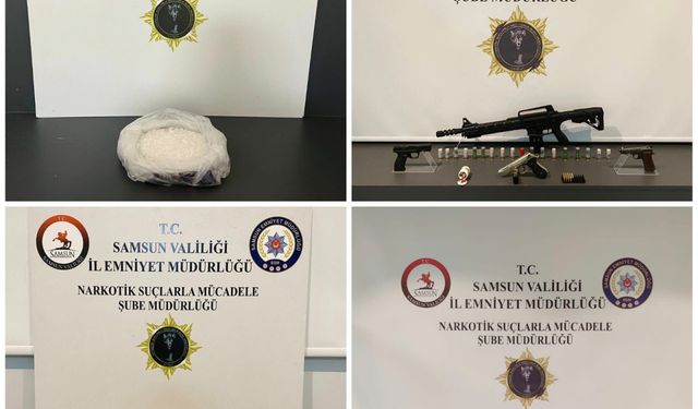 Samsun'da uyuşturucu operasyonlarında 6 zanlı yakalandı