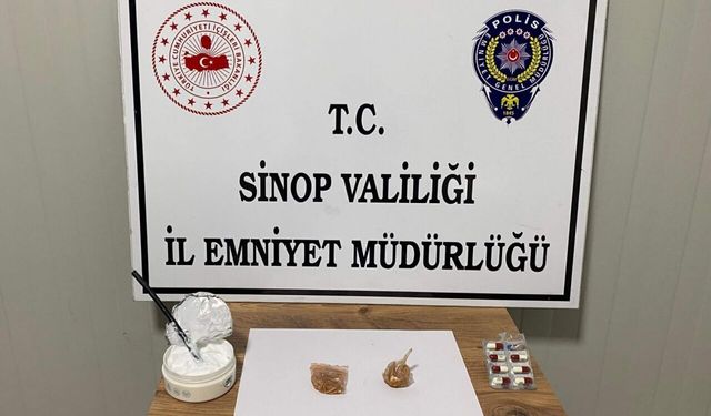 Sinop'ta uyuşturucu operasyonunda yakalanan 1 kişi tutuklandı