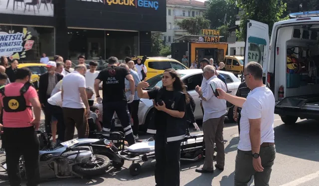 Düzce'de ters yön kazası!