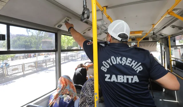 Gaziantep’te toplu taşımaya serinlik denetimi