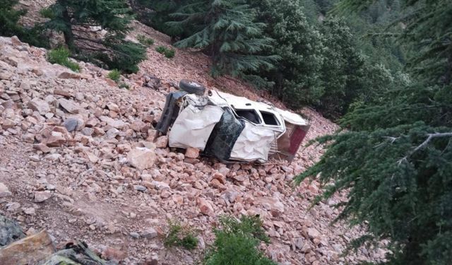 Pikap uçuruma devrildi: 3 ölü